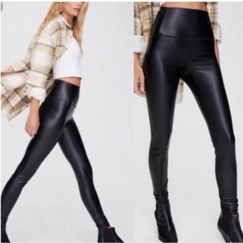 ARITZIA Wilfred Skinny Faux Leather High Rise Leggings